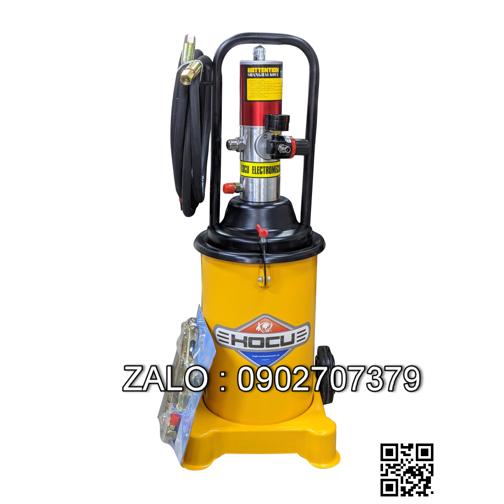 Máy bơm mỡ khí nén 12 lít kocu GZ 8