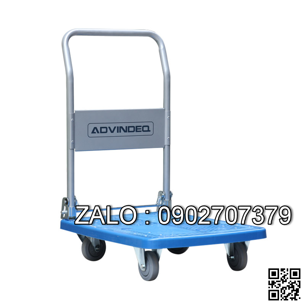 Xe Đẩy Hàng 4 Bánh Sàn Nhựa Xe Xếp Tải Trọng 300 kg