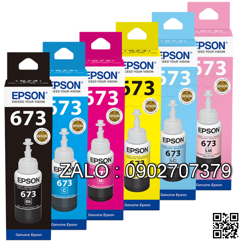 Mực Epson T6732 Màu Xanh Chính Hãng