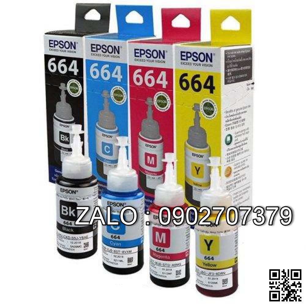 Mực Epson T6642 Màu Xanh Chính Hãng