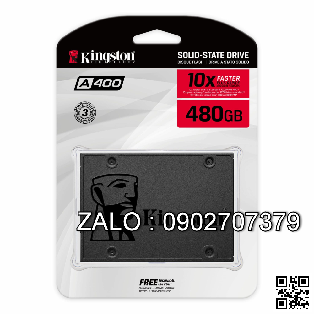 SSD 480Gb Kington A400 Sata 3 Chính Hãng