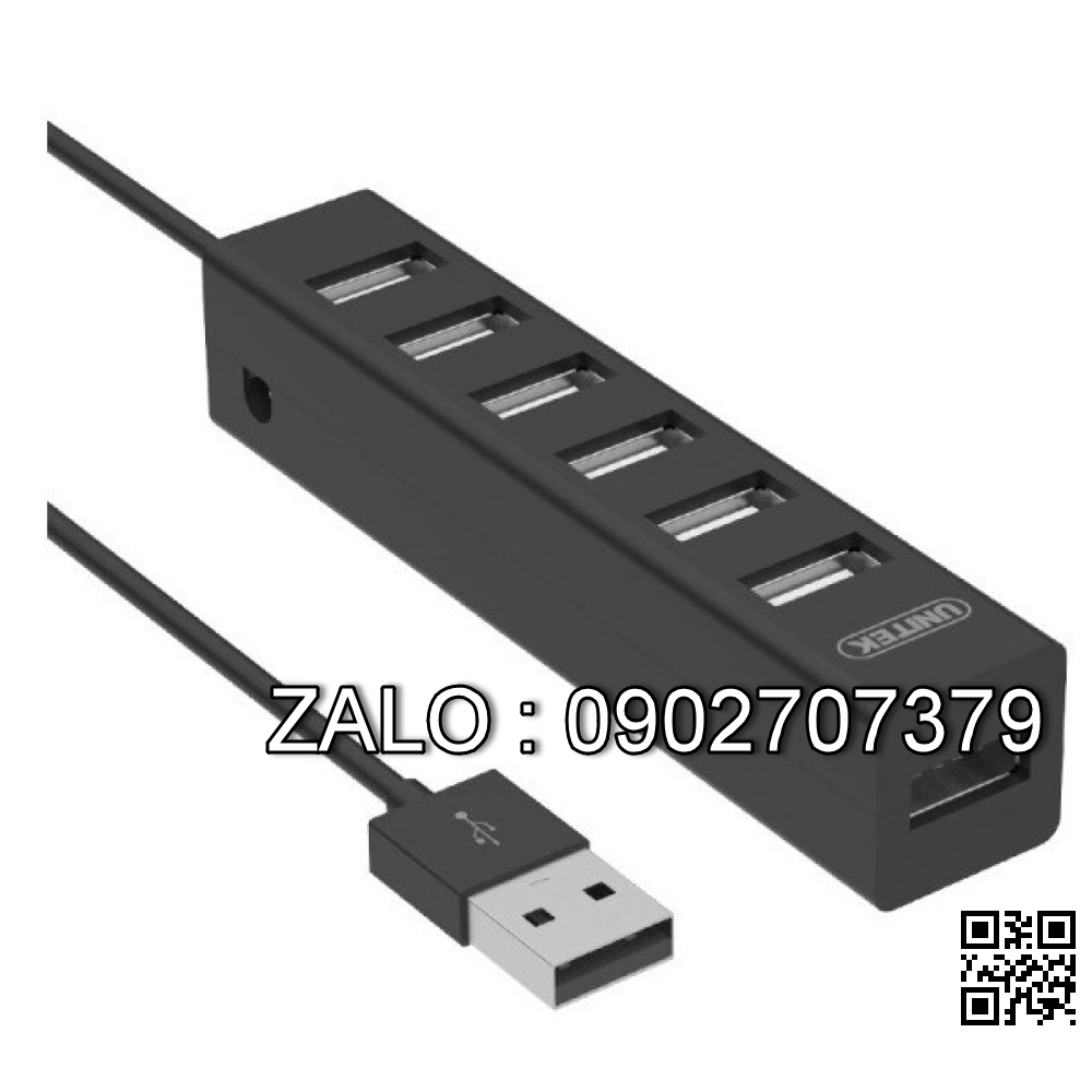 Hub Usb 2.0 7 Port Unitek (Y2160BK)