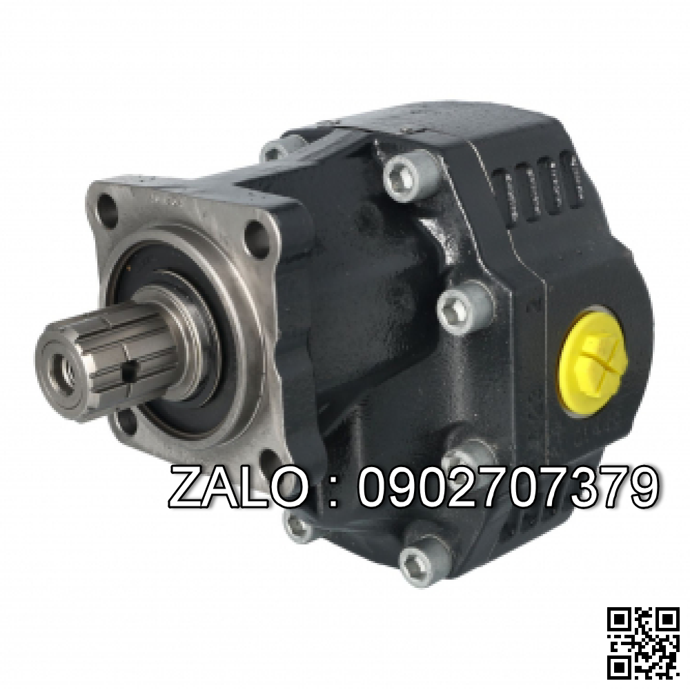Bơm thủy lực NPGH-63 Bơm quay trái / phải Trục 8 răng Ø32x36, Định vị 80mm, tâm 4 lỗ bulong 80 x 80mm