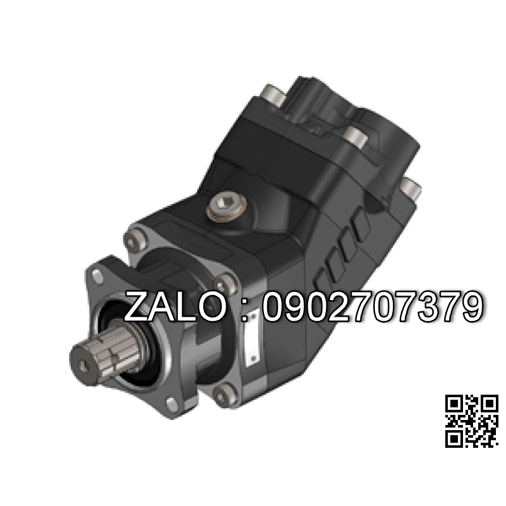 Bơm thủy lực HDS 25Bơm quay trái / phải Trục 8 răng Ø32x36, Định vị 80mm, tâm 4 lỗ bulong 80 x 80mm, Tốc độ Min: 300V/p, Max : 1500 - 2300 v/p