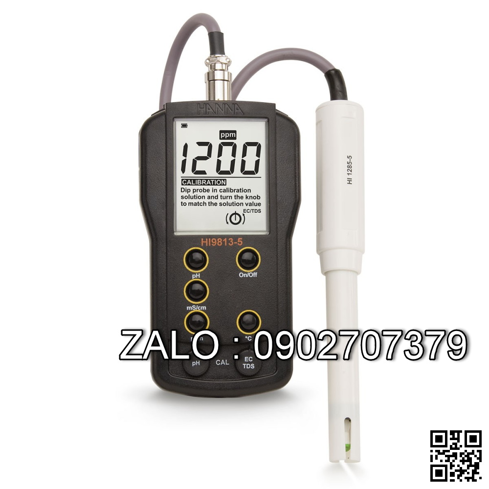 Máy đo pH/EC/TDS/nhiệt độ HANNA HI 9813-5