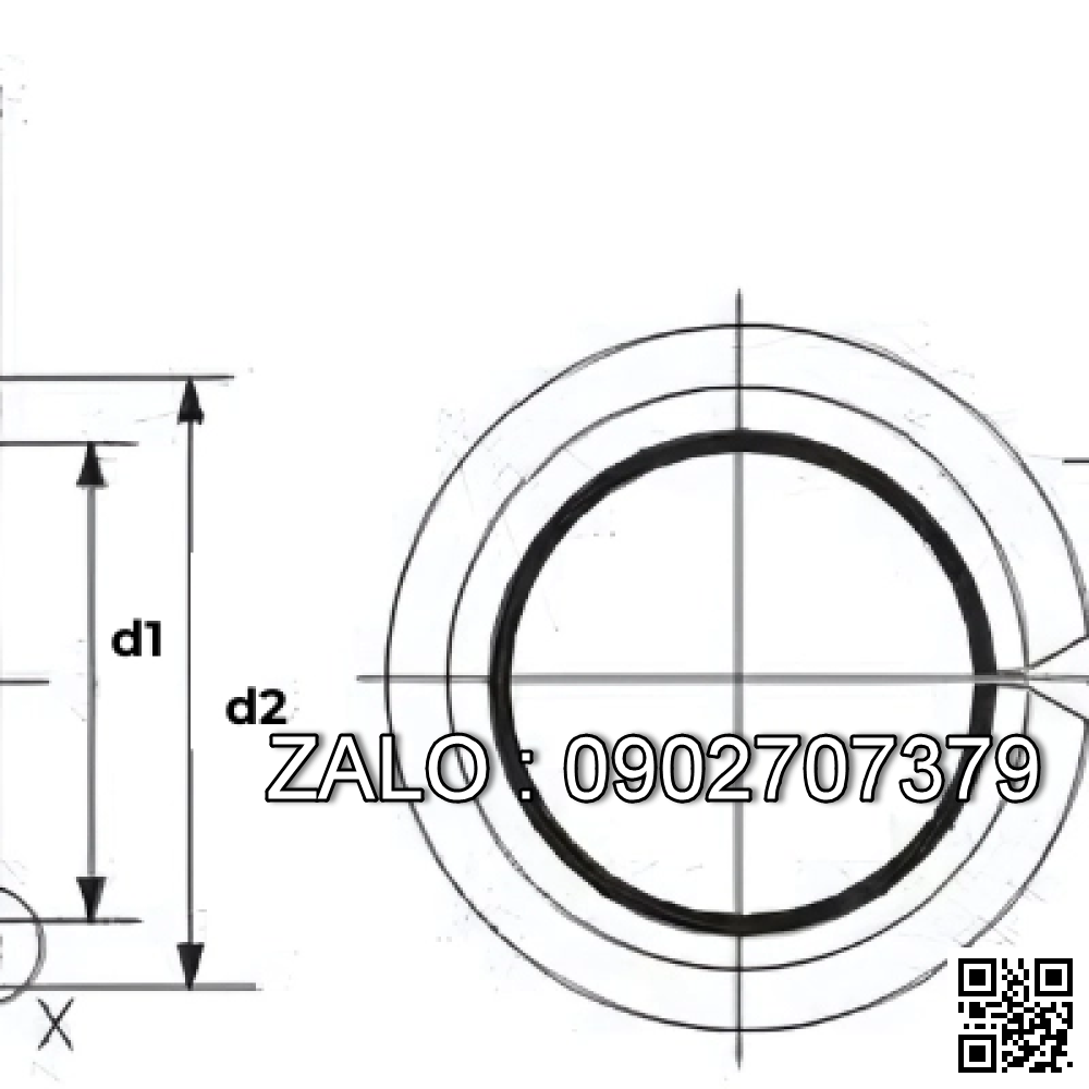 Bạc lót trục bằng đồng kiểu mặt bích SF-F 15090