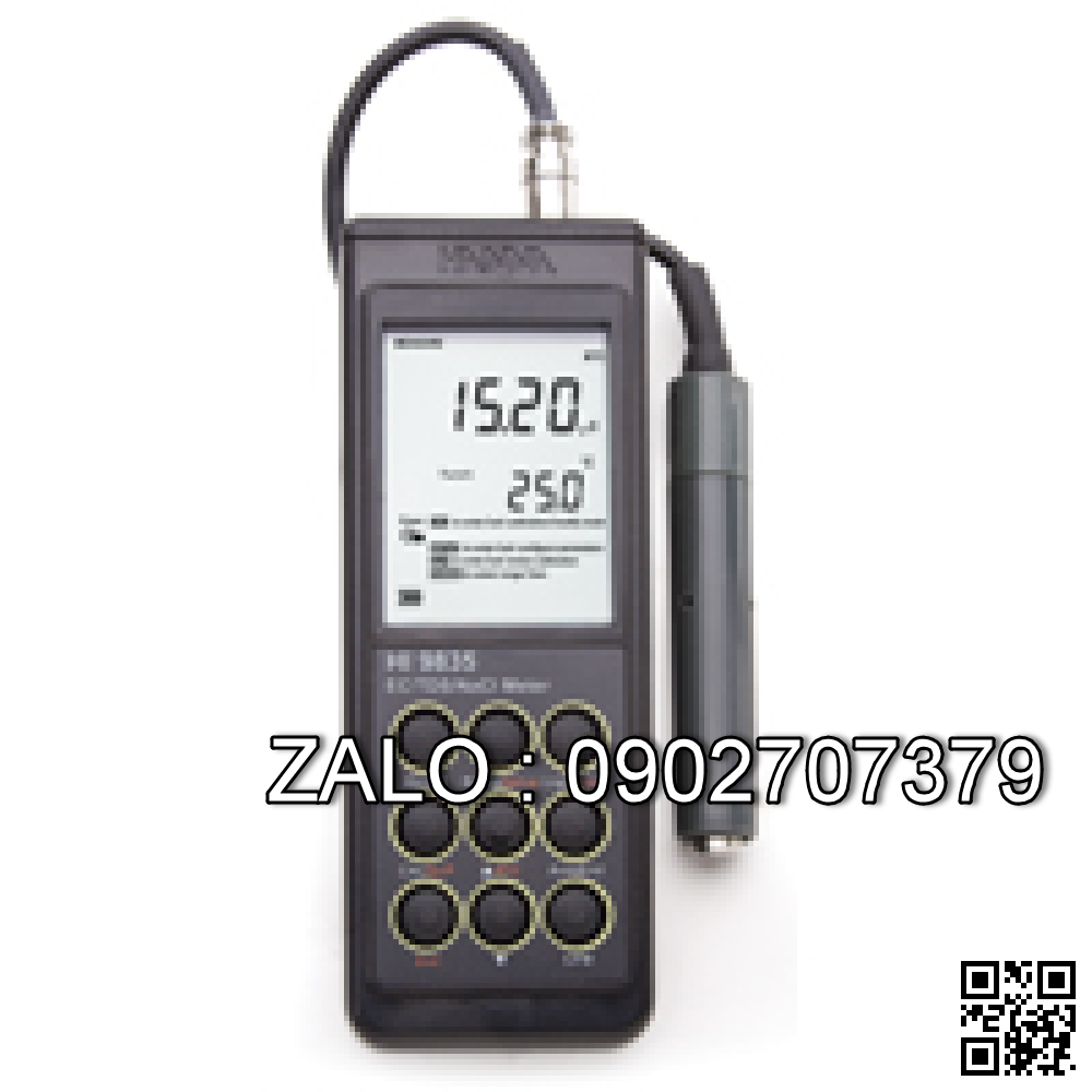 Máy đo EC/TDS/NaCl/nhiệt độ HANNA HI 9835
