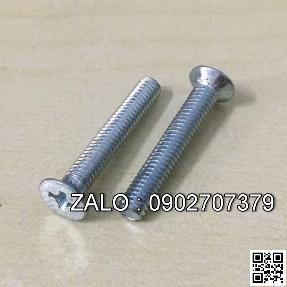 Vít bake đầu bằng thân bulong inox 304 M4x28