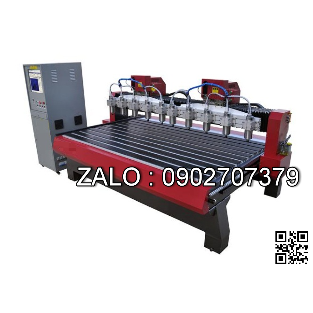 Máy đục tượng, đục chân ghế 8 đầu