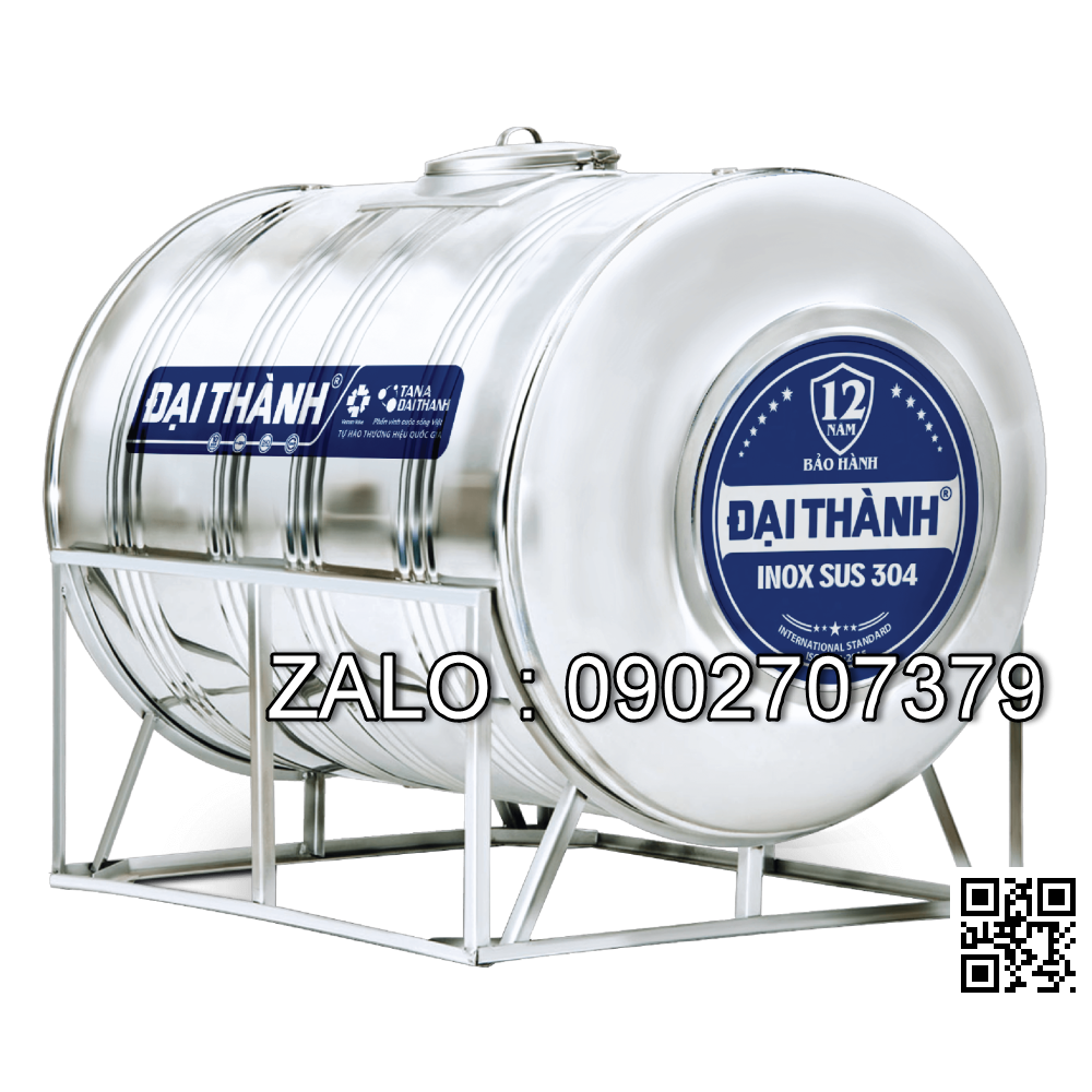 Bồn nước Inox 1500L ngang