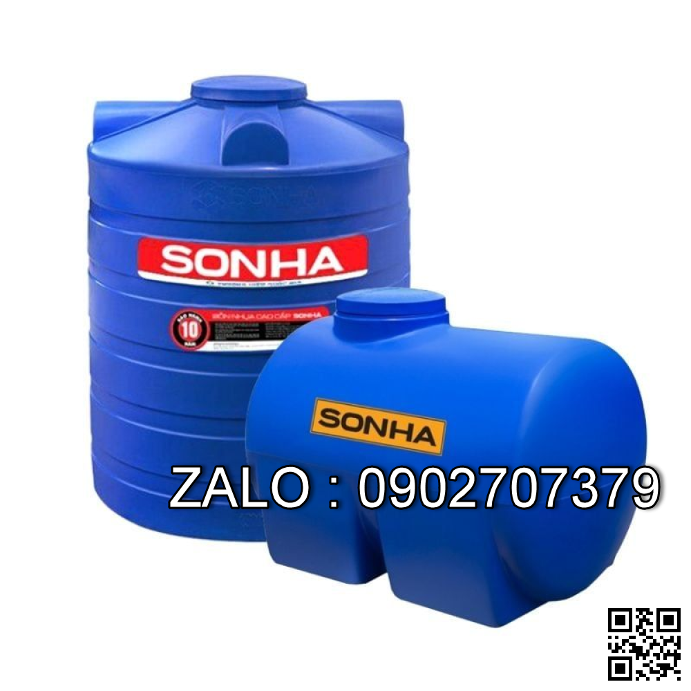 Bồn nước nhựa Sơn Hà 1000L ngang