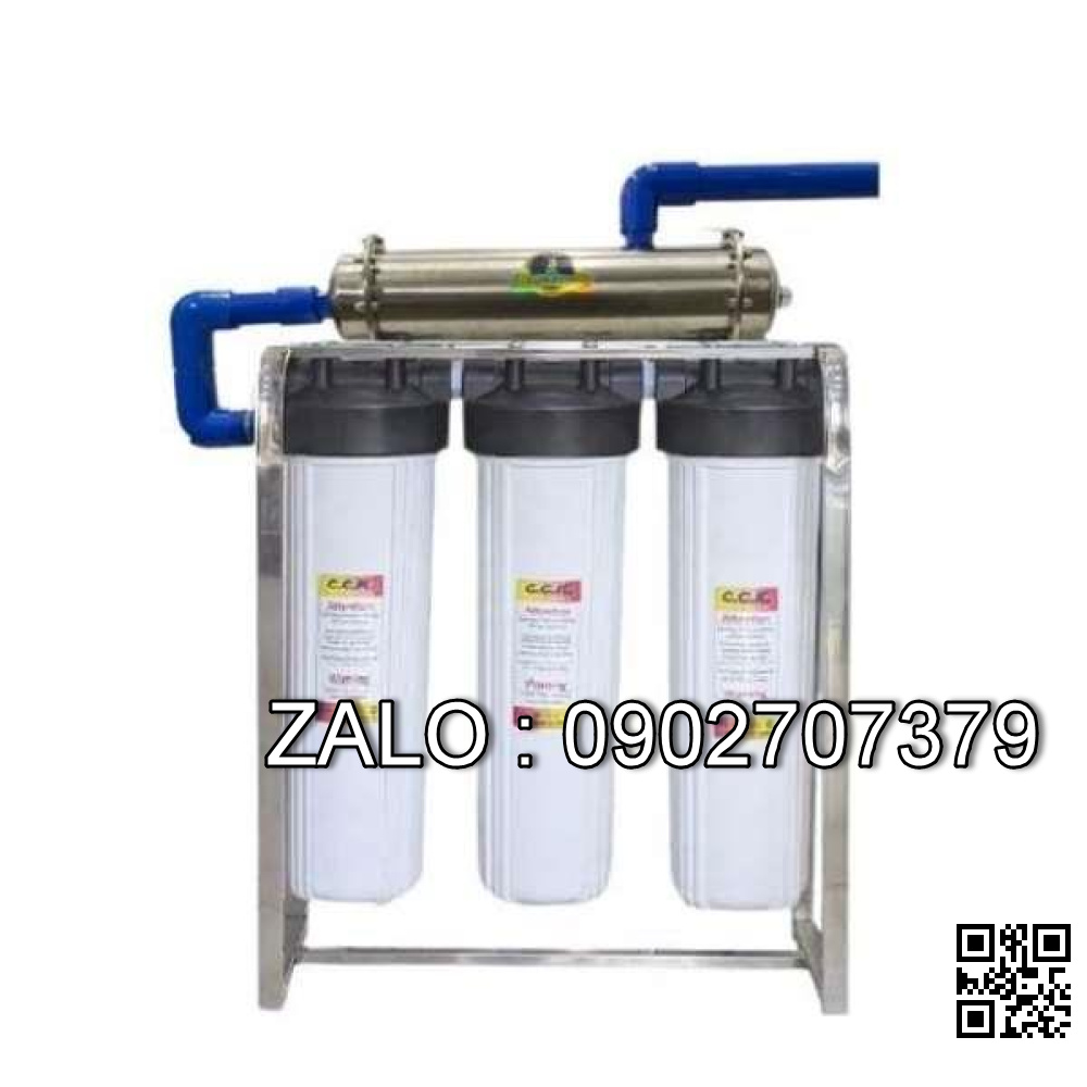 Bộ Lọc Tổng 3 Cấp CCK Đài Loan + UF 100L - Máy Lọc Nước
