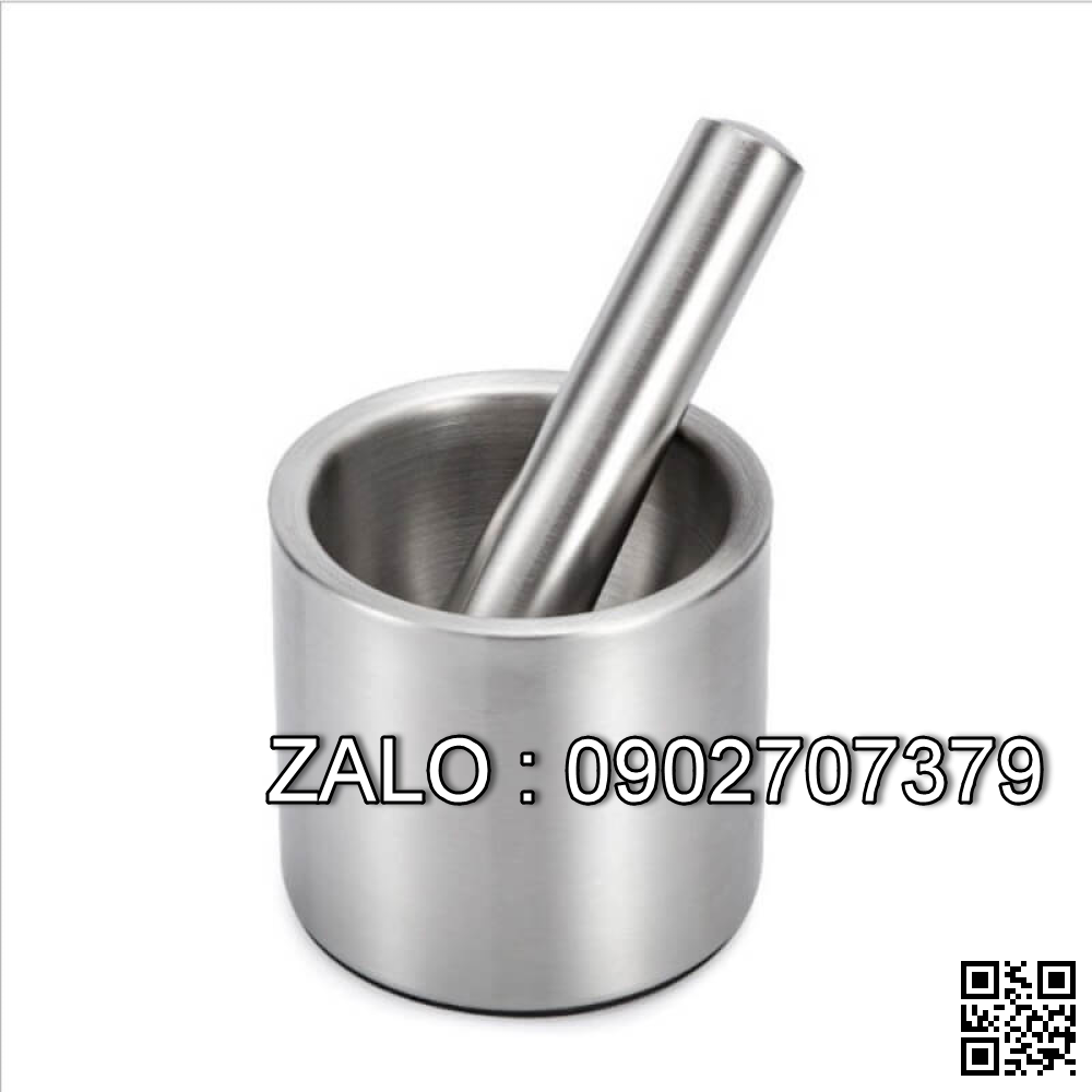 Bộ Cối Chày Inox 304 Anshin Siêu Lớn - Đường Kính 15Cm - Bảo Hành Trọn Đời Không Han Gỉ