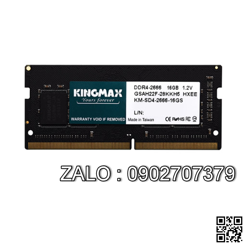 DDR 16G/2666 Laptop Kingmax Chính Hãng