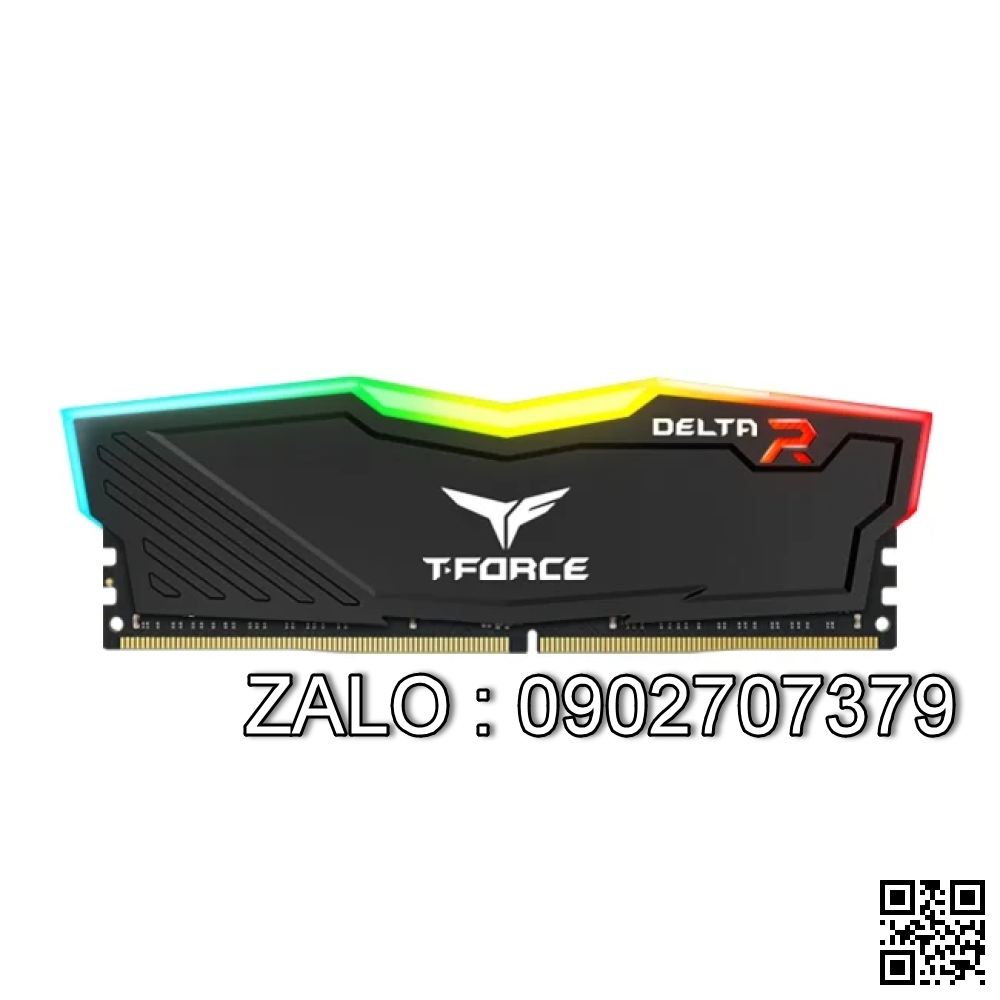 DDR 4—16G/3200 – Team T-Force Delta Black RGB Chính Hãng