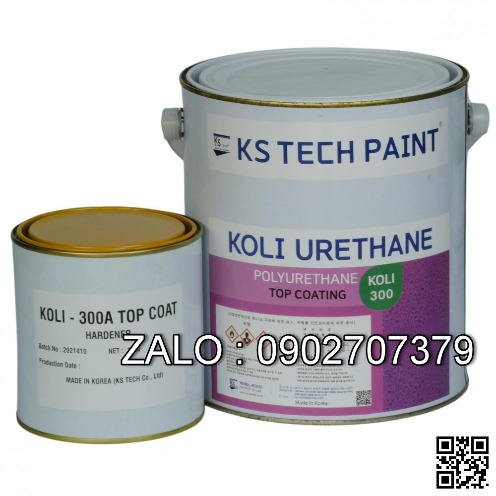 Koli 300 Topcoat Sơn phủ bảo vệ gốc polyurethane 2 thành phần Hàn Quốc