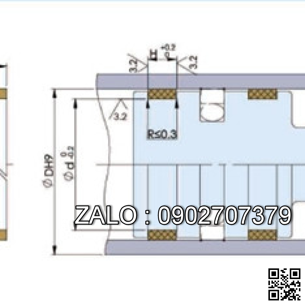 Bạc trượt giảm áp WR 135*128*15 135x128x15