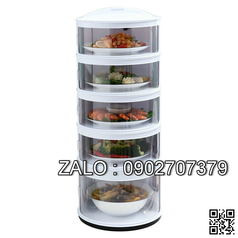 Lồng bàn tháp - Khay đựng Thức ăn 5 tầng (Kiện 25 cái)