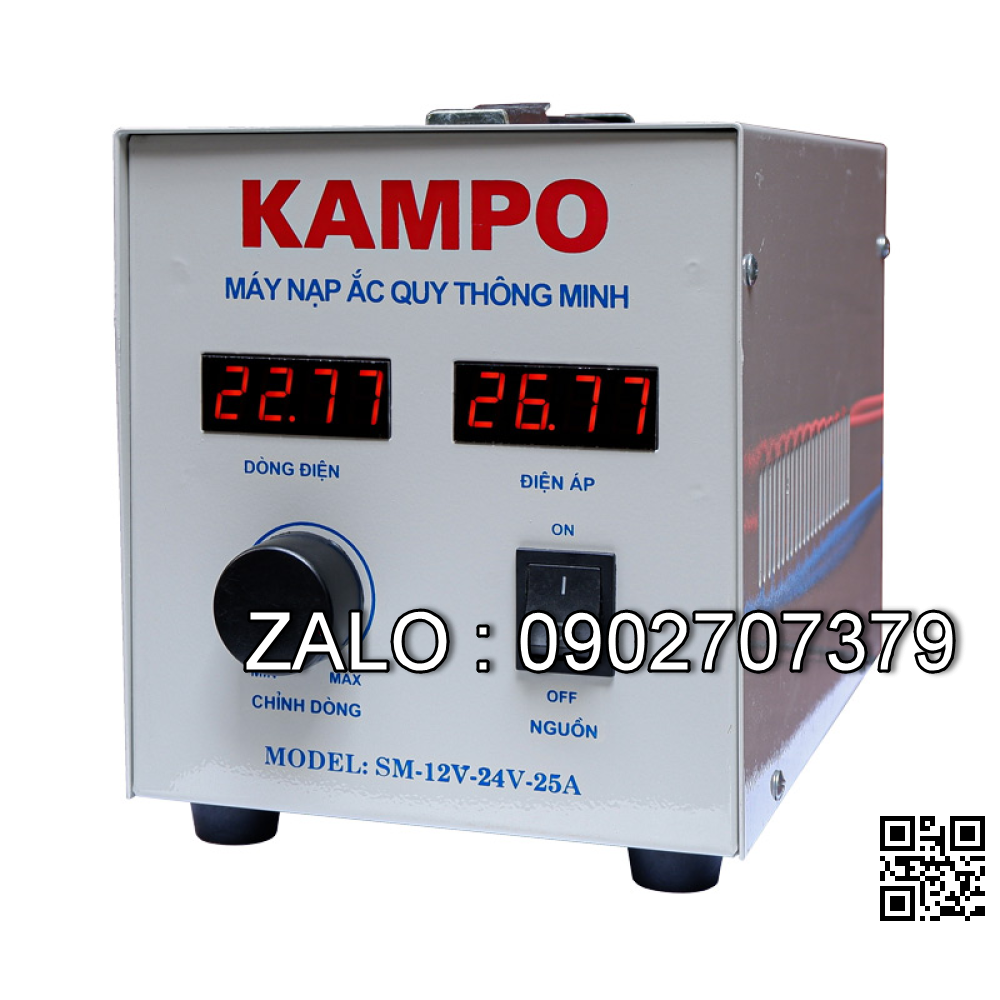 Máy nạp ắc quy tự động AI 20A 12V/5Ah-400Ah