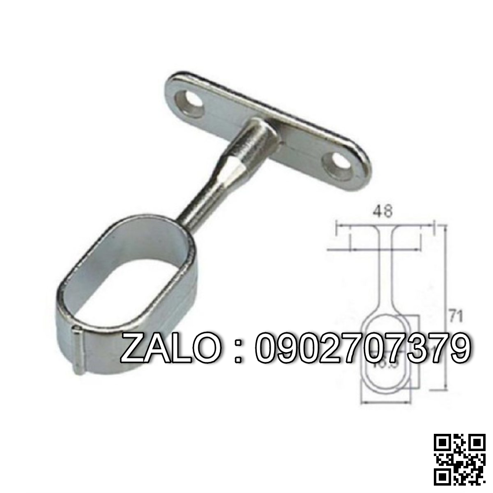 Bát đỡ thanh nhôm treo suốt áo