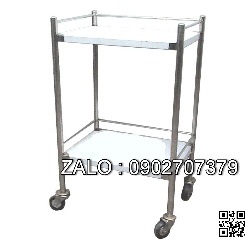 Xe đẩy inox y tế