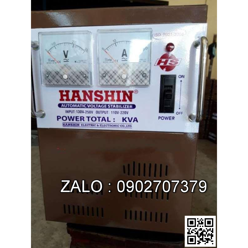 Ổn áp Hanshin 6KVA 1 PHA (nằm)