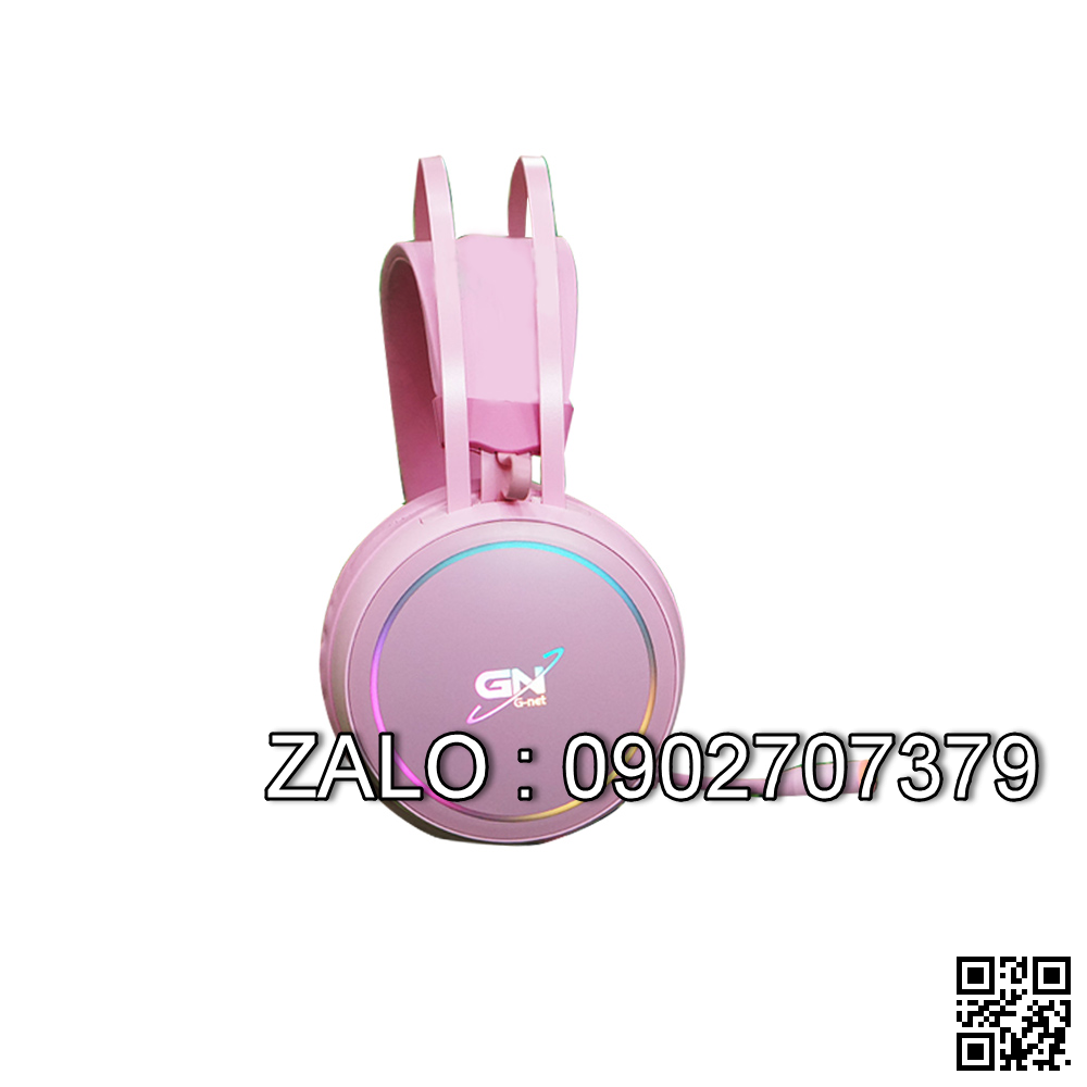 Headphone Gnet G09 7.1 Usb (Màu Hồng)