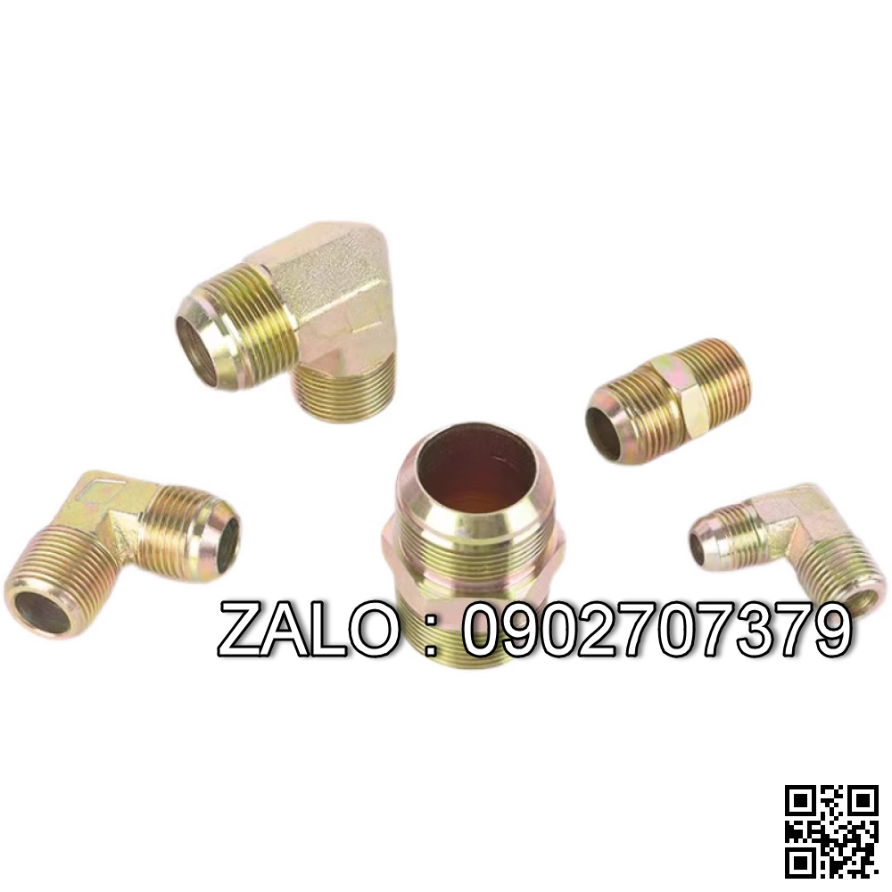 Đầu thép thủy lực cong 90 độ số 6 3/8