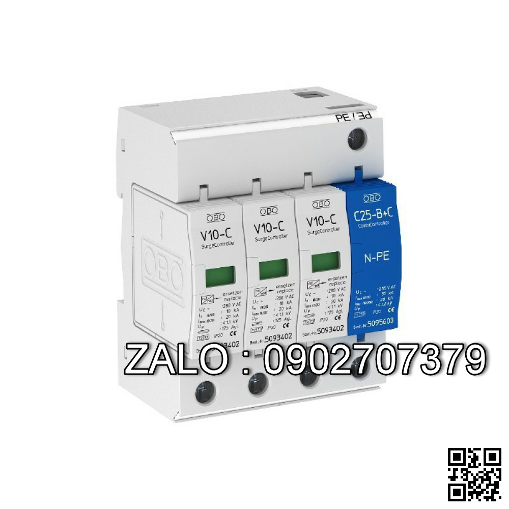 Thiết bị cắt lọc sét V10-C/3+NPE-280 OBO 5094920