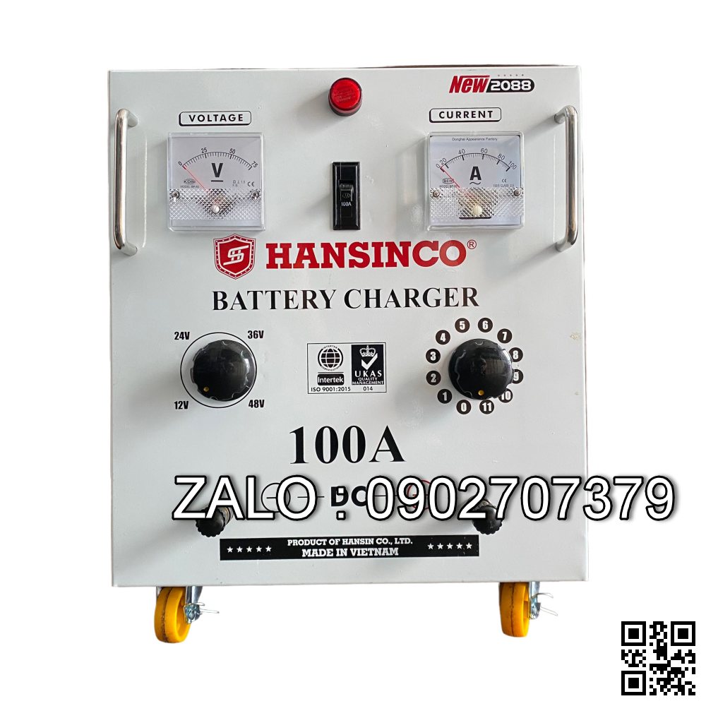 Máy sạc ắc quy 12V/24V/36v/48 100A Hanshin