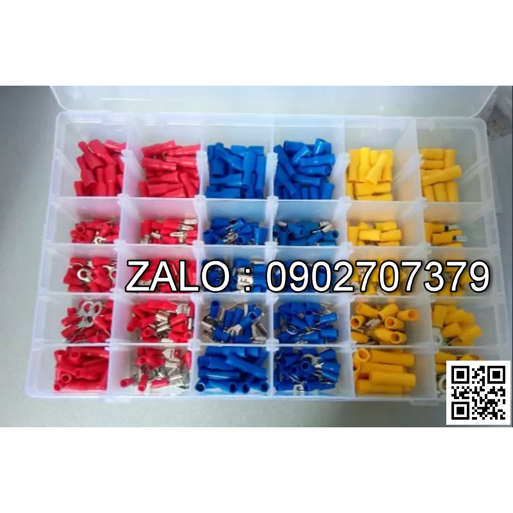 Hộp đầu cos tổng hợp 300 cái đầu cos đủ loại
