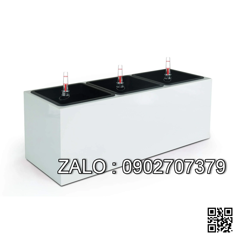 Chậu composite chữ nhật D60xR20xC20 Cm