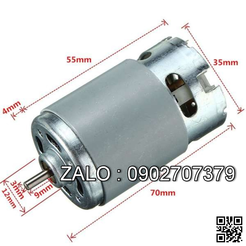 Motor 550 12v - Motor 12v Công Suất Cao Chuyên Cho Máy Pin 12V
