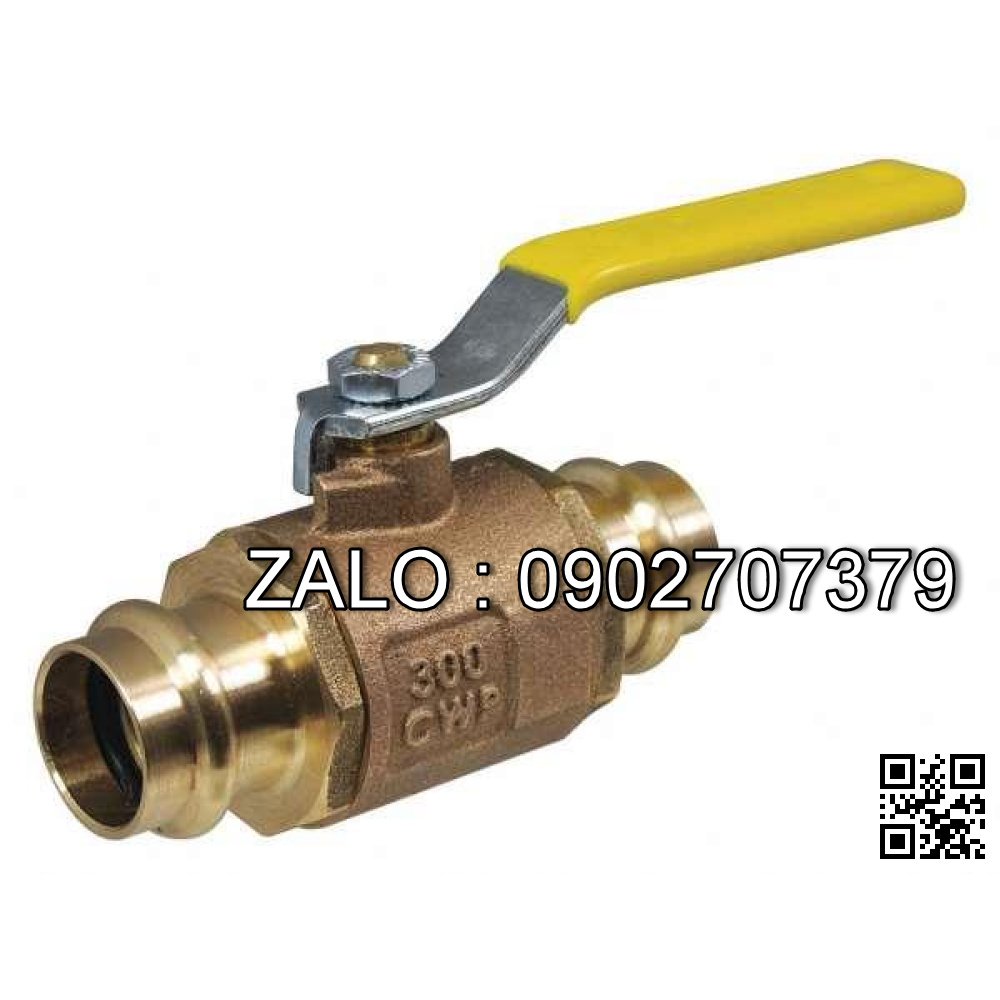 Van bi đồng không ren nối ống 2 ngã DN20