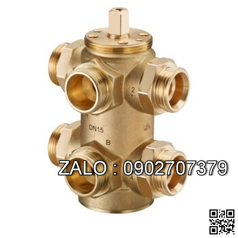 Van bi thau ren trong ỏ giữa 6 ngã DN50