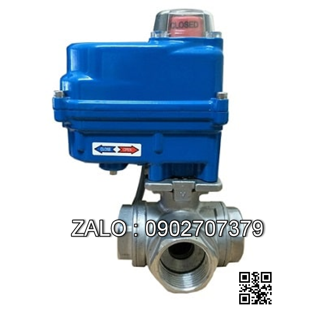 Van Bi Điều Khiển Điện - 220vAC - 24vDC 3 ngã DN50