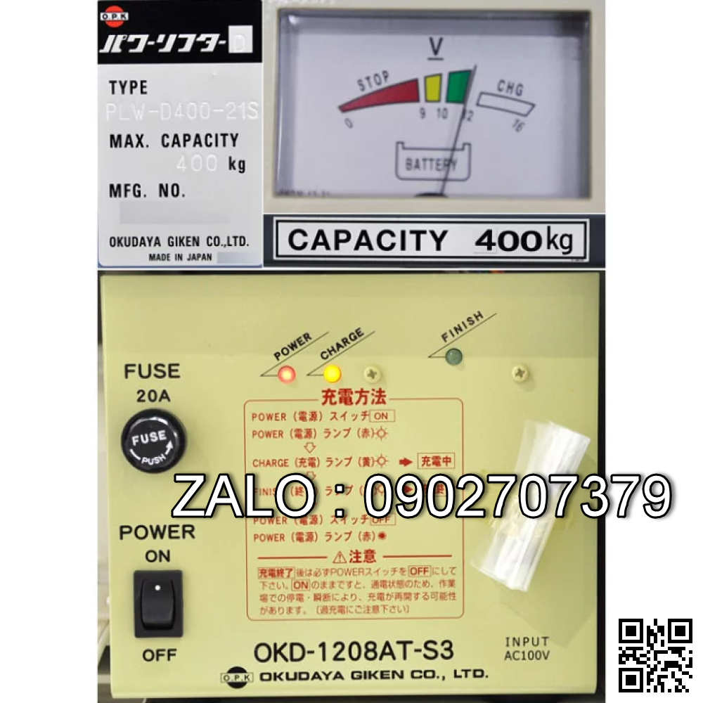 Máy sạc OKD-1208AT-S3 -  PLW-D400-21S 2011