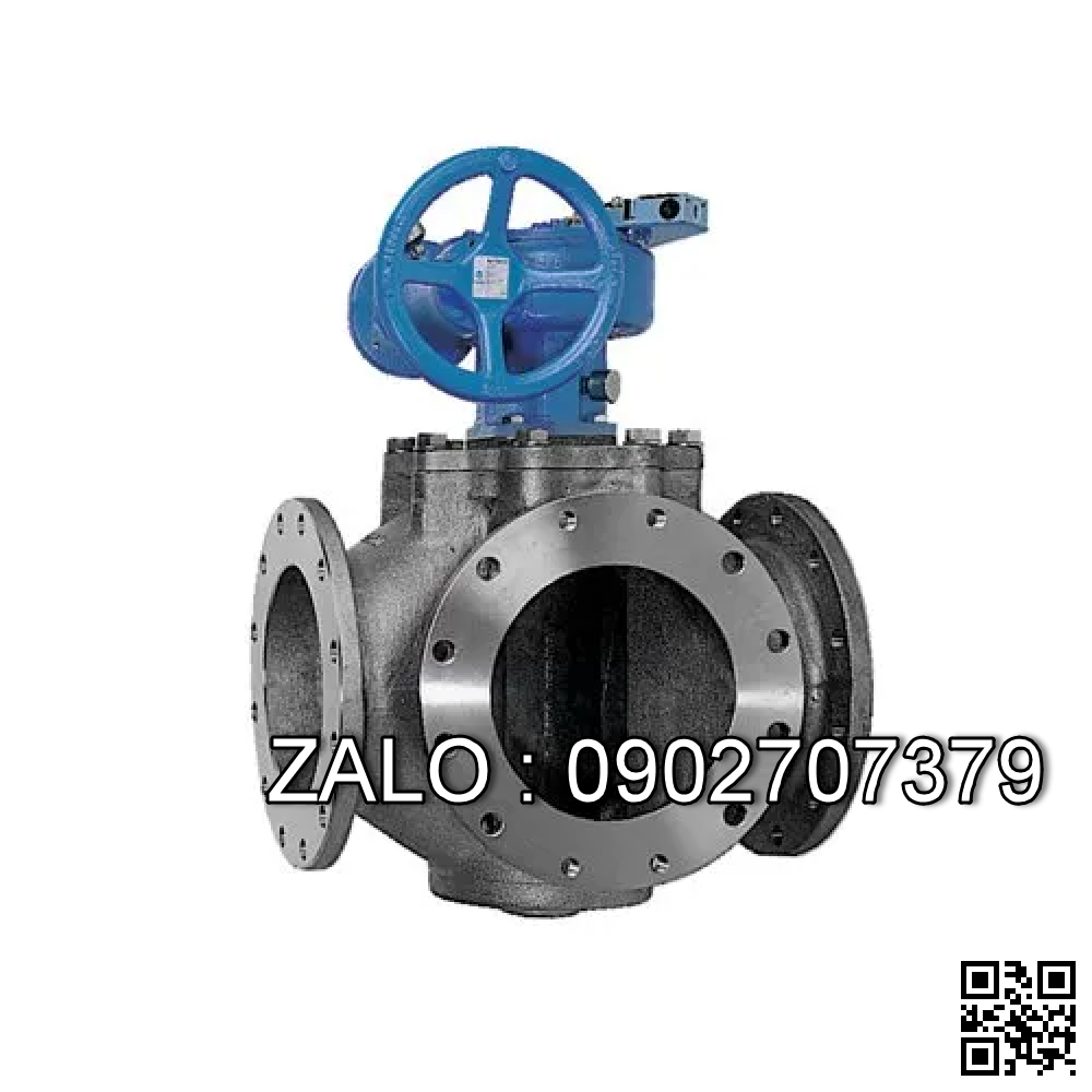 Van Inox 4 ngã mặt bích - điều khiển điện Ø 75