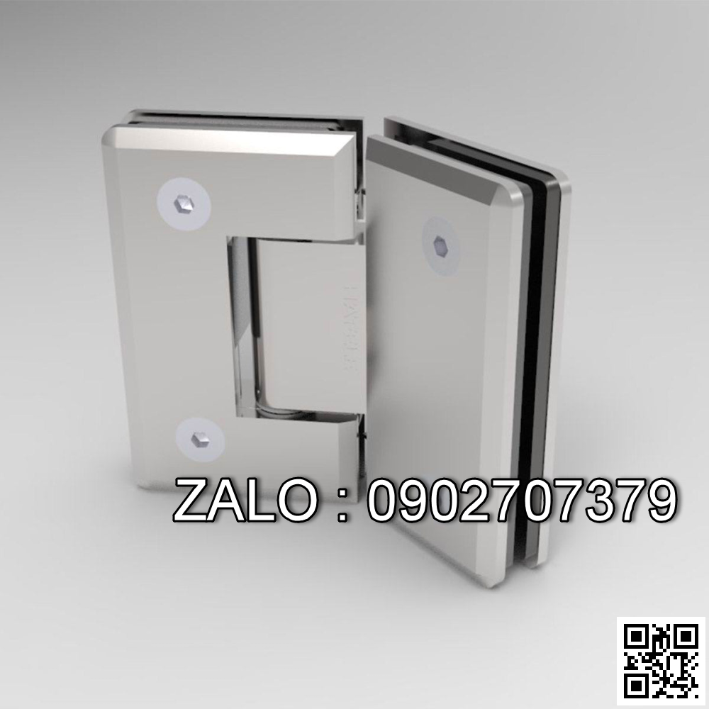 Bản lề kính kính 135º Hafele inox bóng 499.05.856