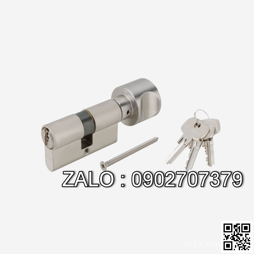 Ruột Khóa 1 Đầu Chìa 1 Đầu Vặn 63mm Hafele 916.08.672