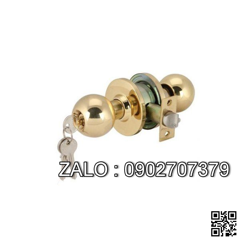 Khóa Tay Nắm Tròn Hafele 911.64.267 Cửa Chính Loại Lớn Vàng Bóng