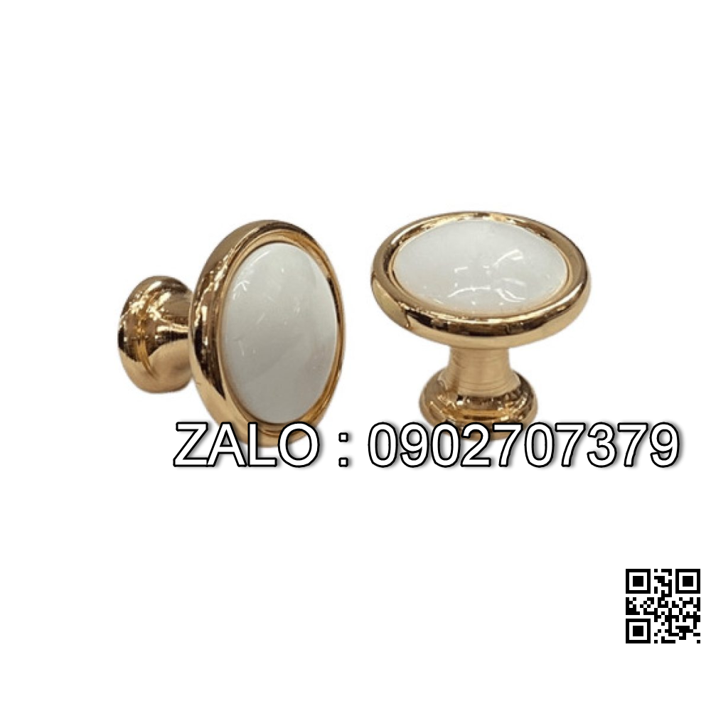 Tay Nắm Tủ Núm 8268 Trắng Sữa