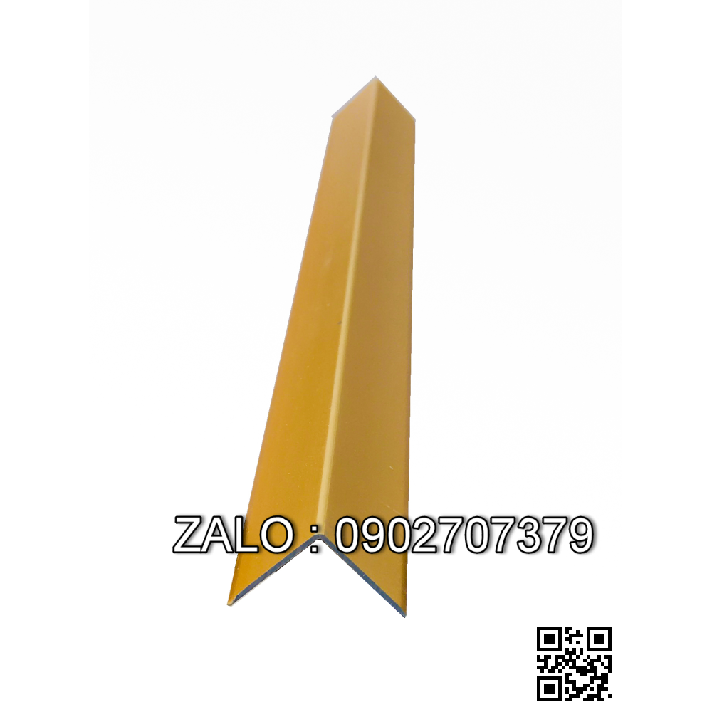 Nẹp nhôm V 15LY Vàng mờ-Đẹp