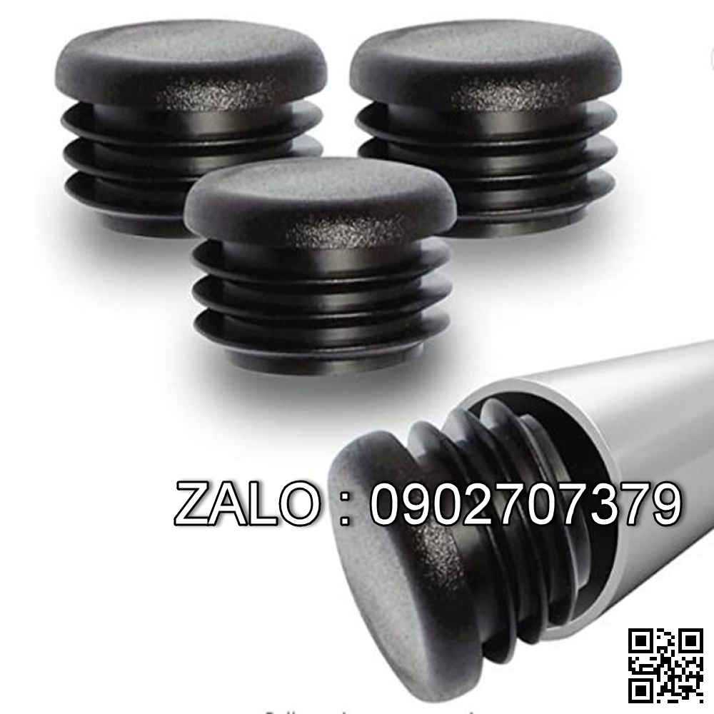 Nút chân ghế Phi 17*9ly Đen