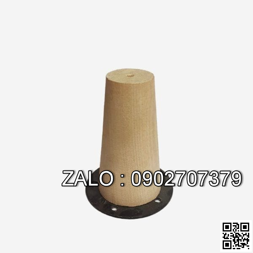 Chân gỗ tròn+Bas đen/Bas vàng 400/420mm 40*110mm