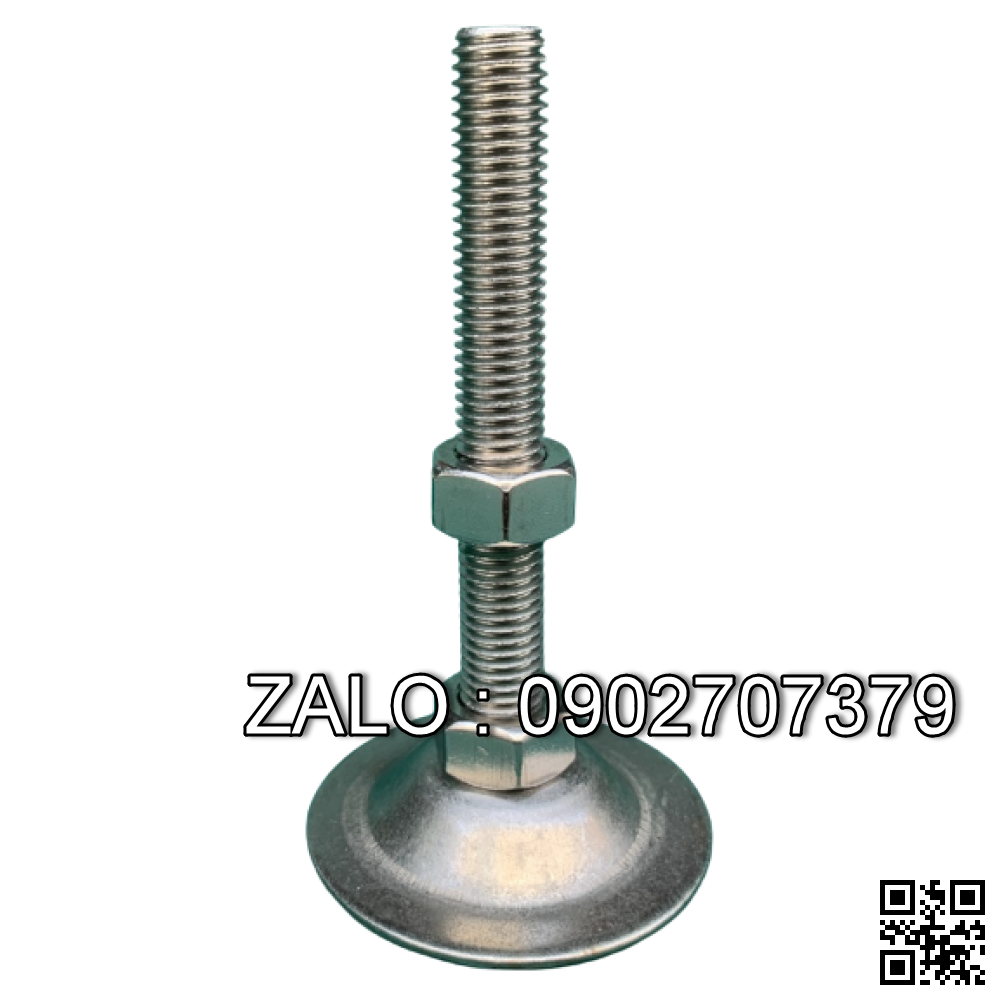 Chân tròn inox không tăng chỉnh 50*100mm NONAME