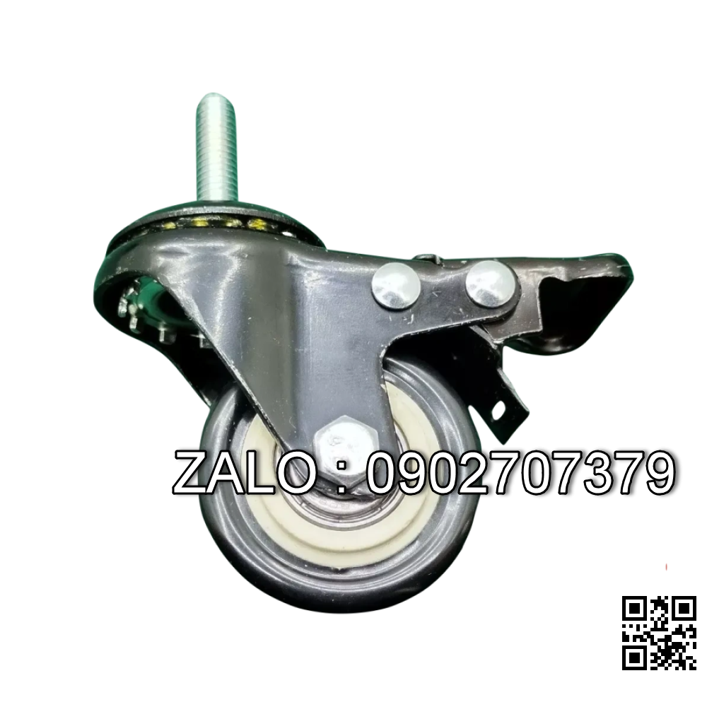 Bánh xe Phi 25mm có khóa, 105 độ