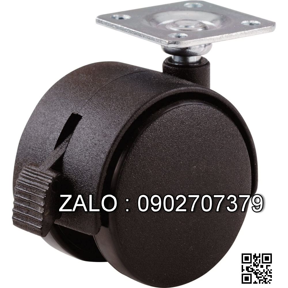 Bánh xe cam Phi 40mm có khóa