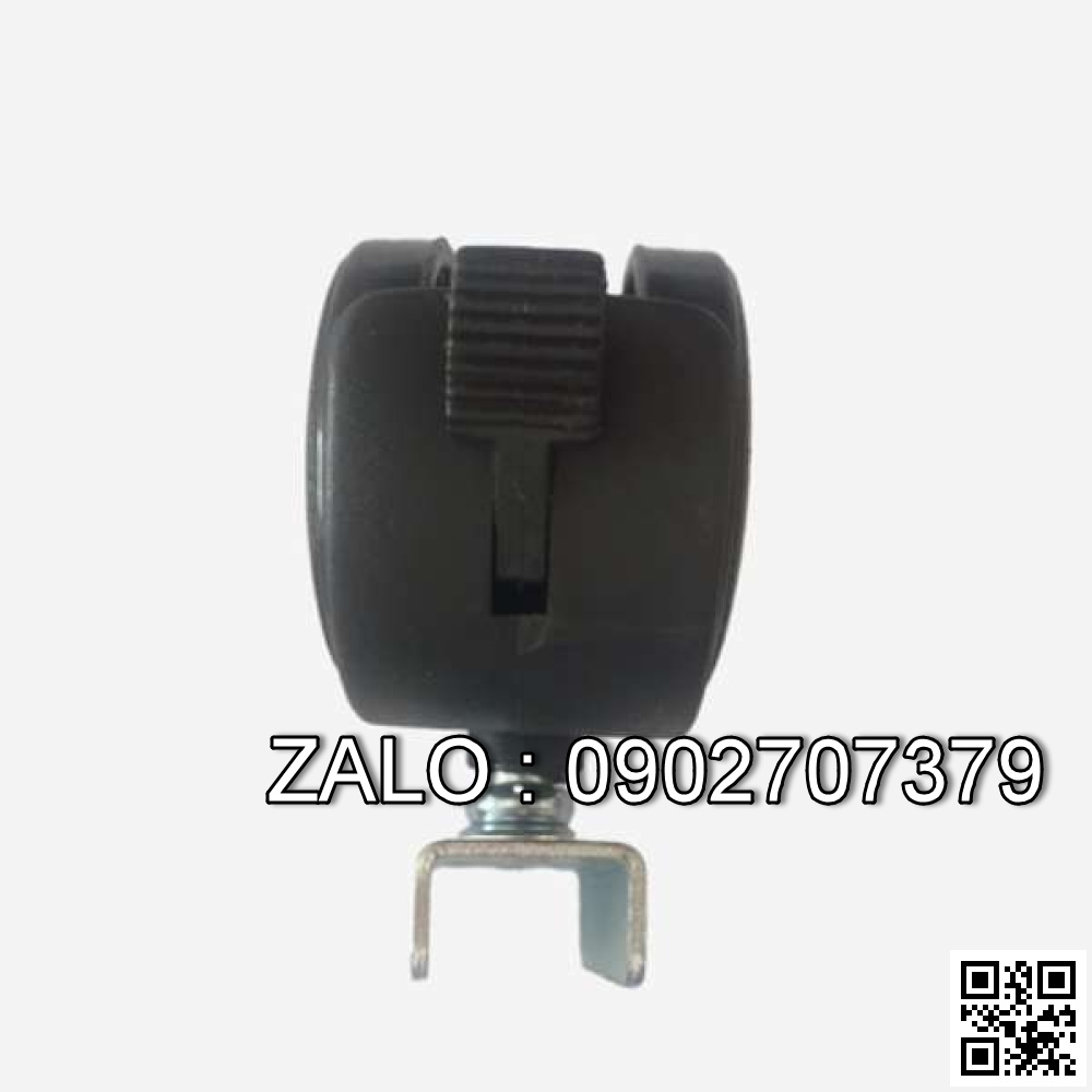 Bánh xe nhựa có khóa Đế U