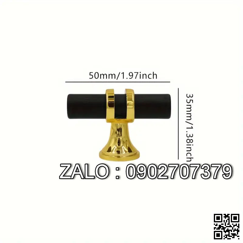 Tay nắm đũa có chân vàng nhạt-Mã RE204 320 Vàng/ Đen